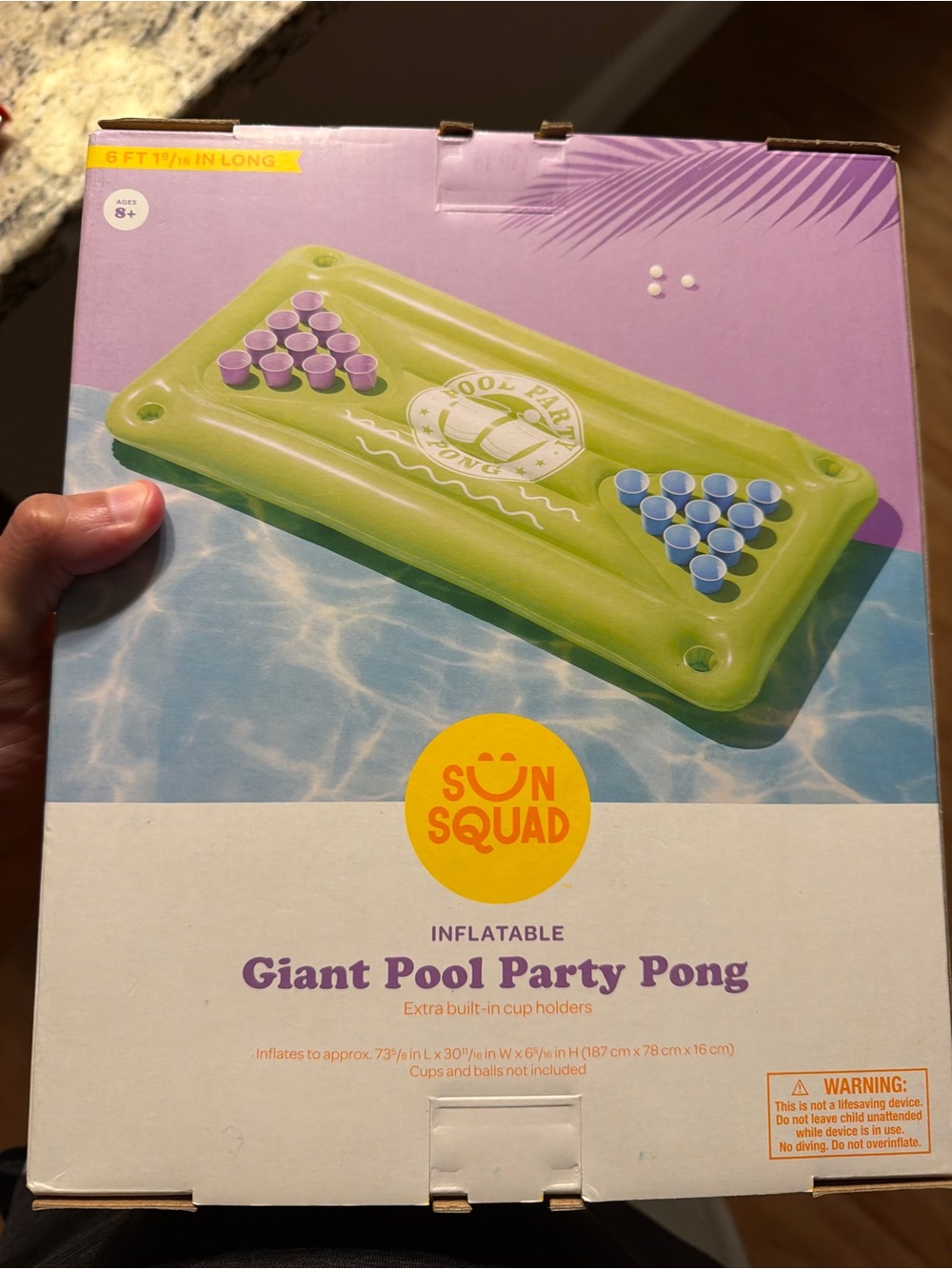 Brand New Inflatable Giant Pool Party Pong - Sun Squad